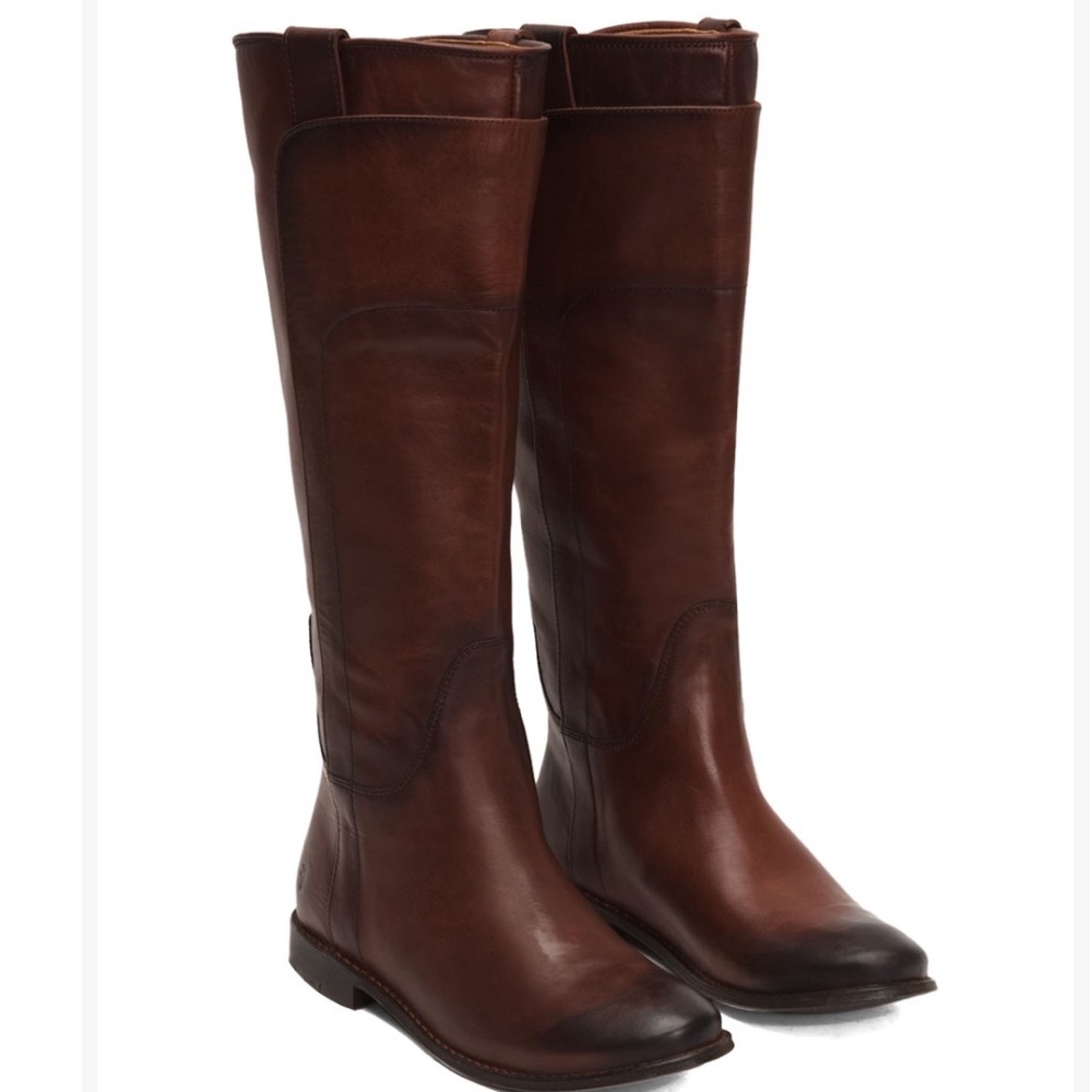 Frye Rich Brown Paige Riding Boot NWOT 8.5